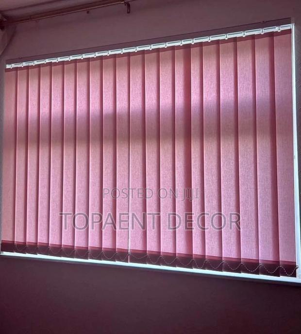 Privacy And Style In One Move ,Pink Vertical Window Blinds - main view