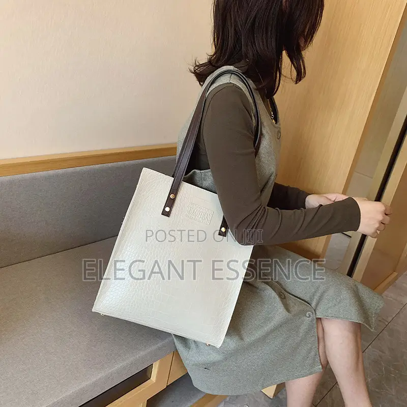 Minimalist Pu Leather Laptop Tote