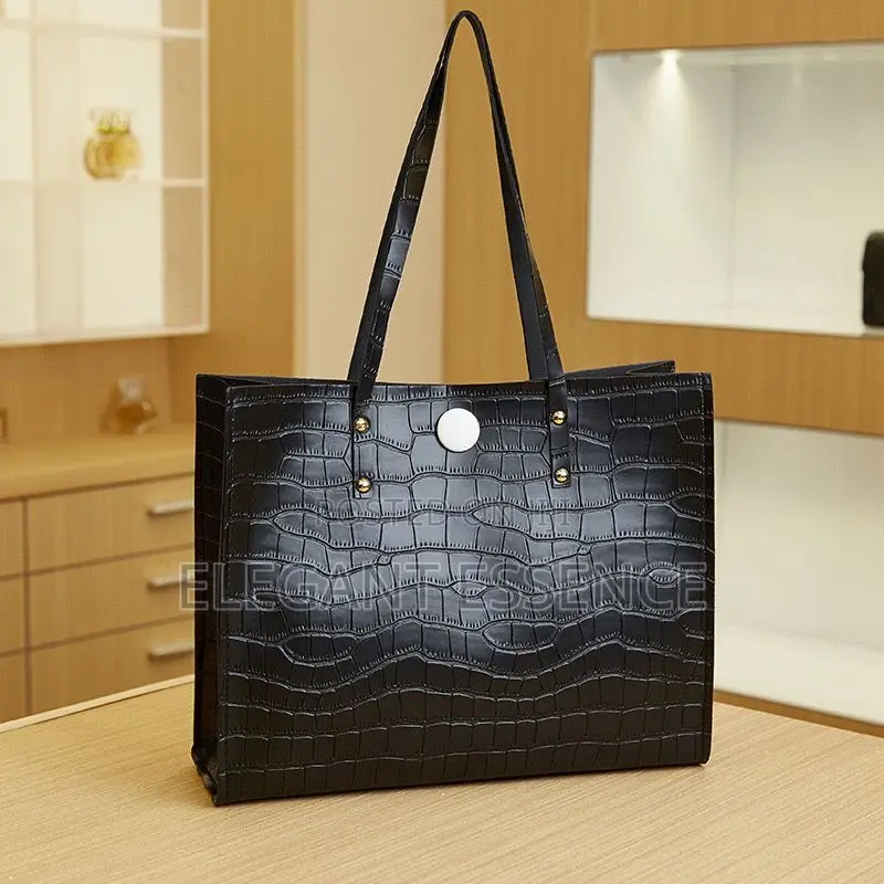 Professional Zip Top Shoulder Bag for Women Water-Resistant Tote