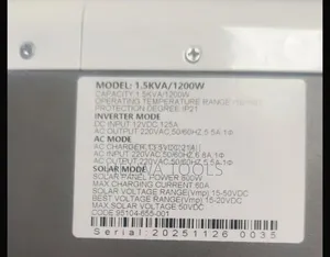 Hybrid Inverter Low Frequency 12v, 1.5 Kva