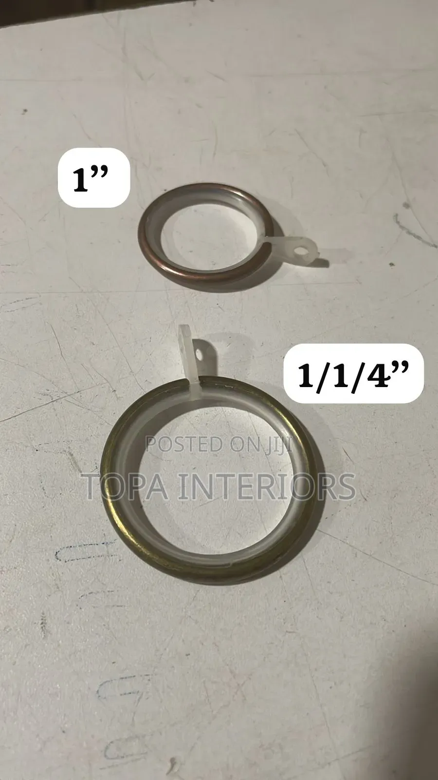 Smooth Sliding Silent Drapery Curtain Rings With Plastic Rubber