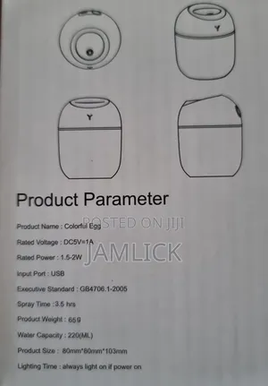 Little Y Usb Colourful Egg Humidifier - Pm