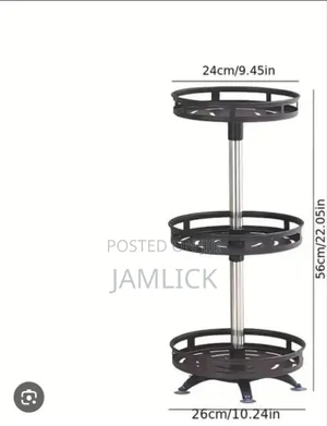 Multifunctional 3-Tier Rotating Shelving - Pm