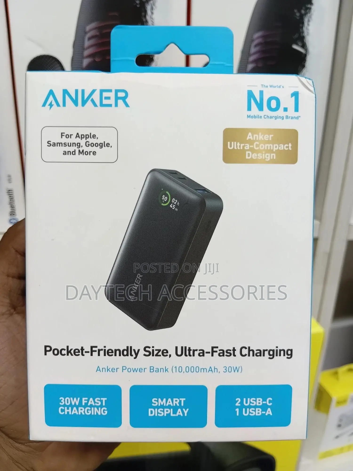 Anker 533 Powercore 30w Pd Power Bank 10000mah - Black