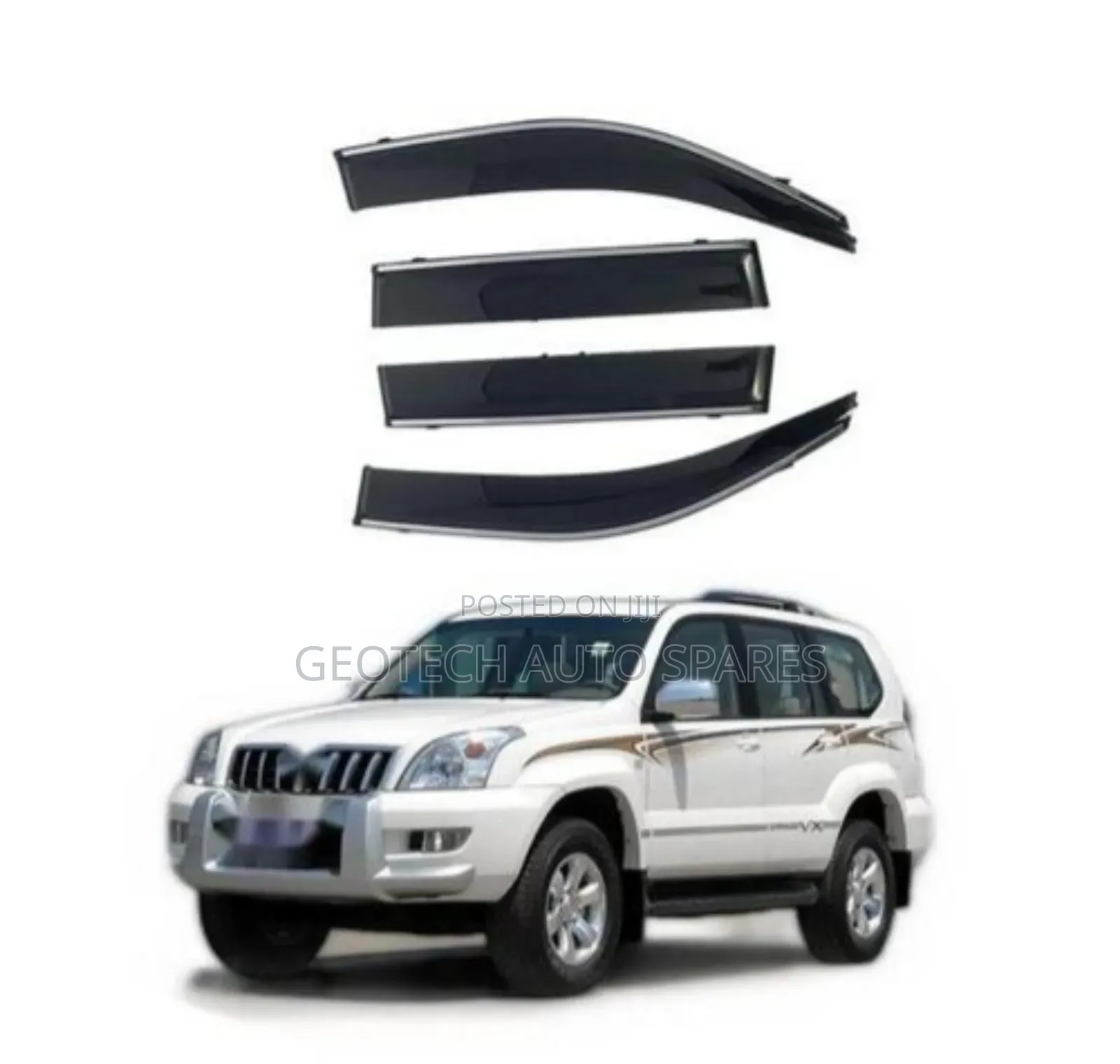 Toyota Prado Fj 120 Window Visor (Windbreakers)