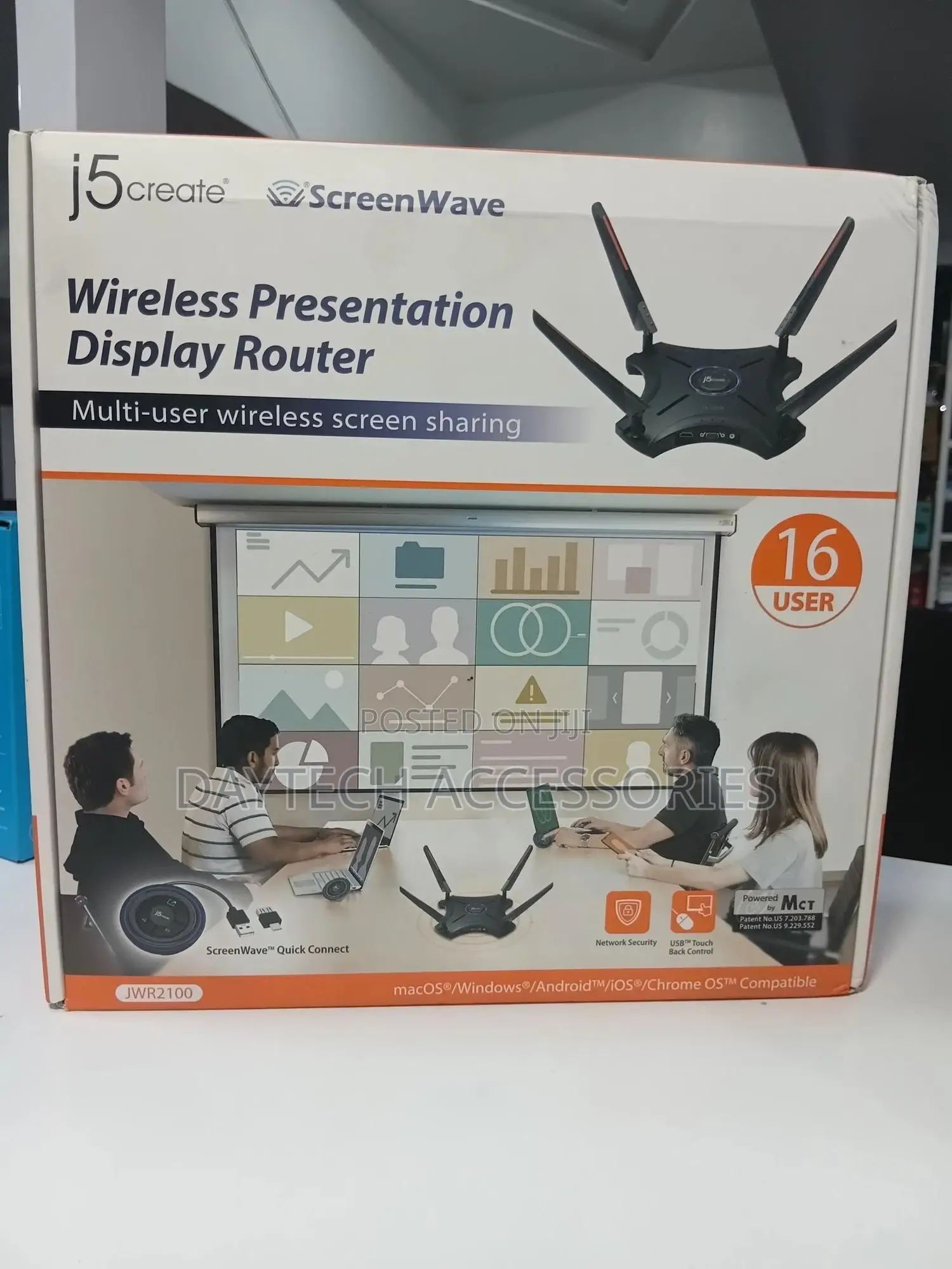 J5create Jwr2100 Wireless 16-User Multi Screen Conferencing Router.