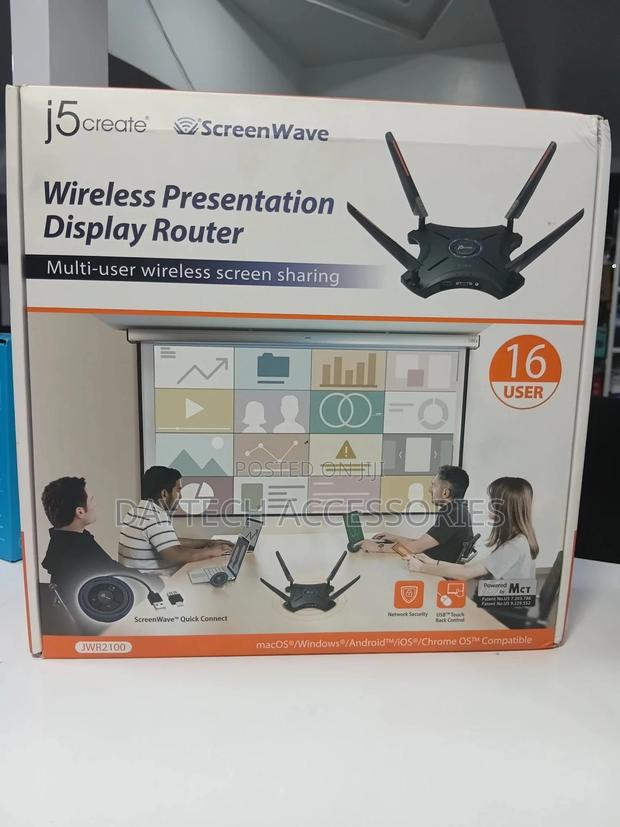 J5create Jwr2100 Wireless 16-User Multi Screen Conferencing Router.