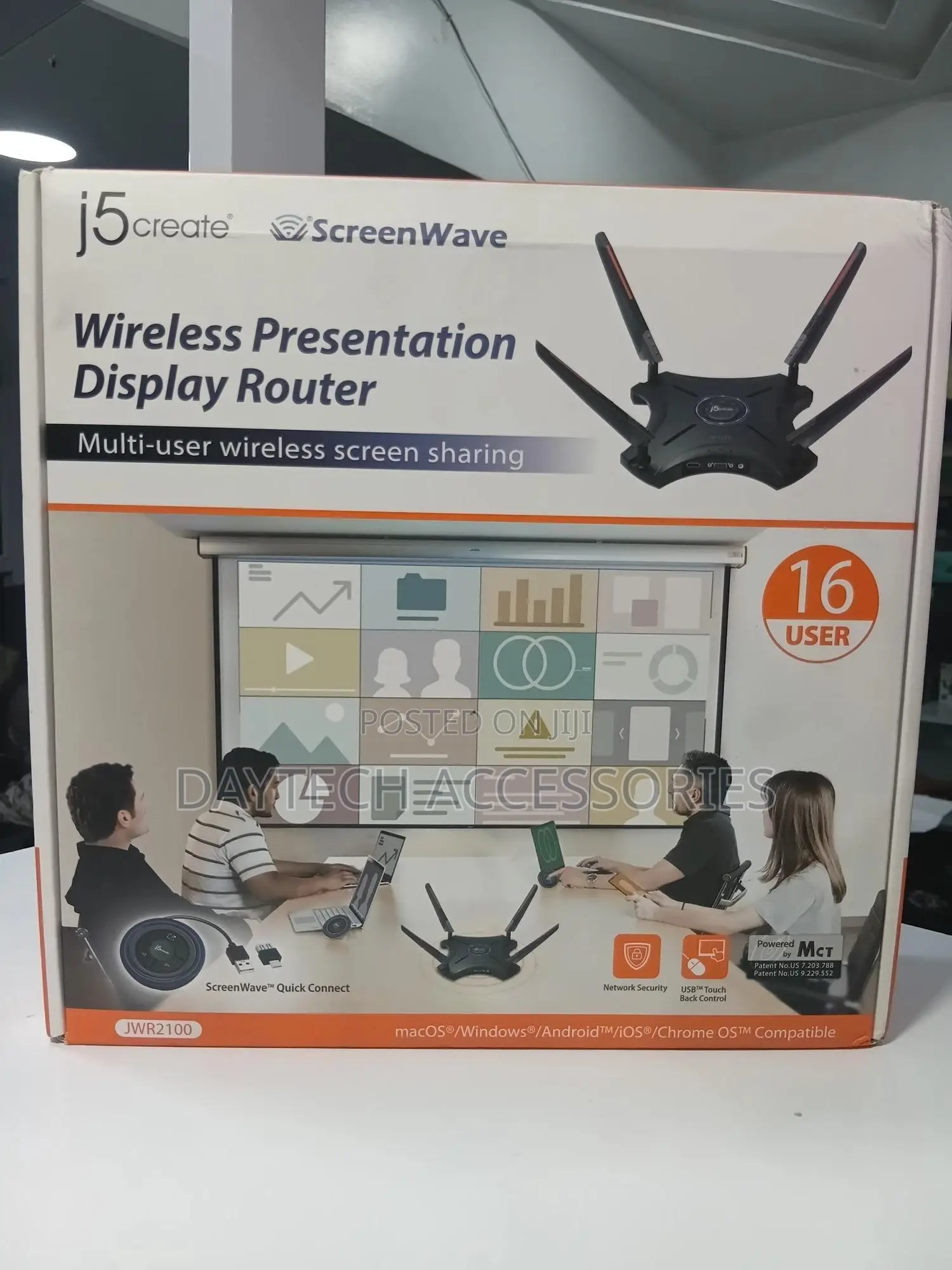 J5create Jwr2100 Wireless 16-User Multi Screen Conferencing Router.