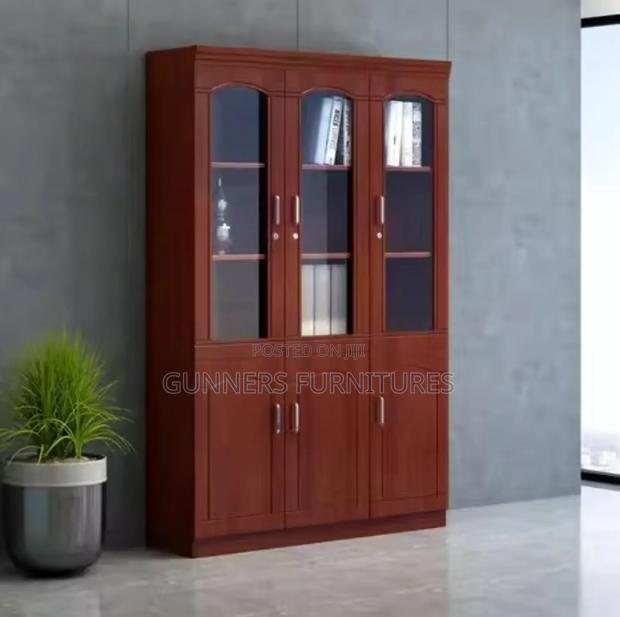 3 Door Wooden File Cabinet