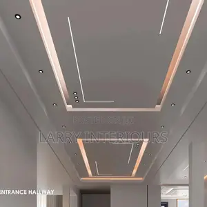 Modern Gypsum Ceiling With Led Lights