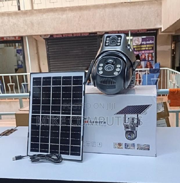 Smart Motion Detection 12mp 4g PTZ Rotating Dual Lens Solar Camera