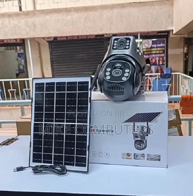 Smart Motion Detection 12mp 4g PTZ Rotating Dual Lens Solar Camera
