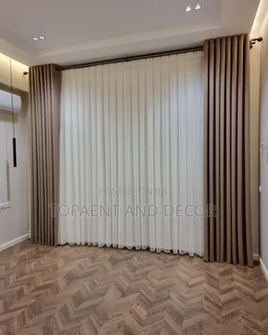 Elegant Custom Made Brown Window Curtains