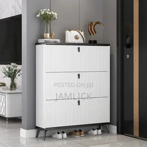 36pairs Bucket Flip Double-Layer Shoe Rack –Av