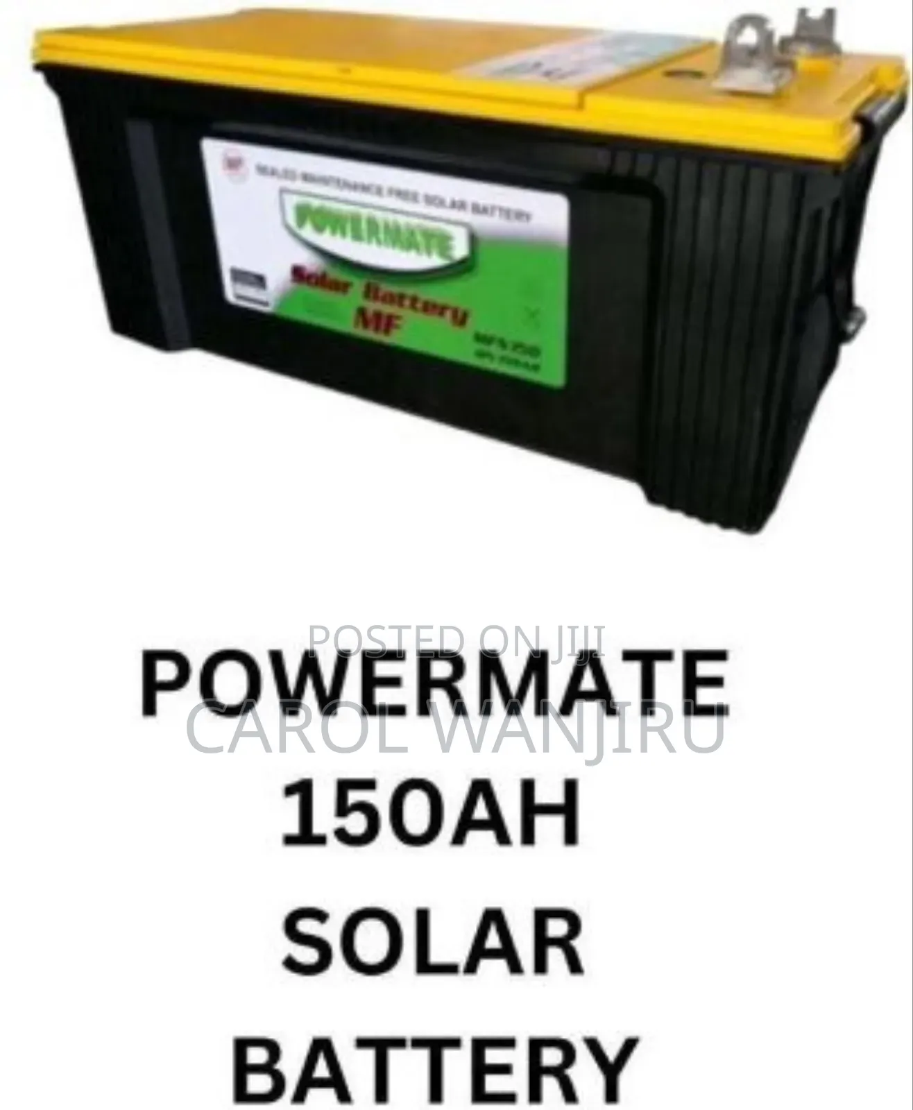 Powermate 150ah Solar Battery/150ah Powermate Solar Battery