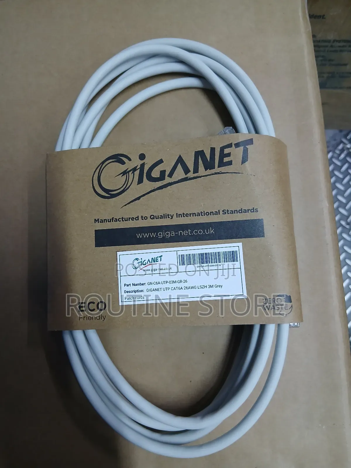 Giganet Cat6a Uutp 3mtr Patchcord