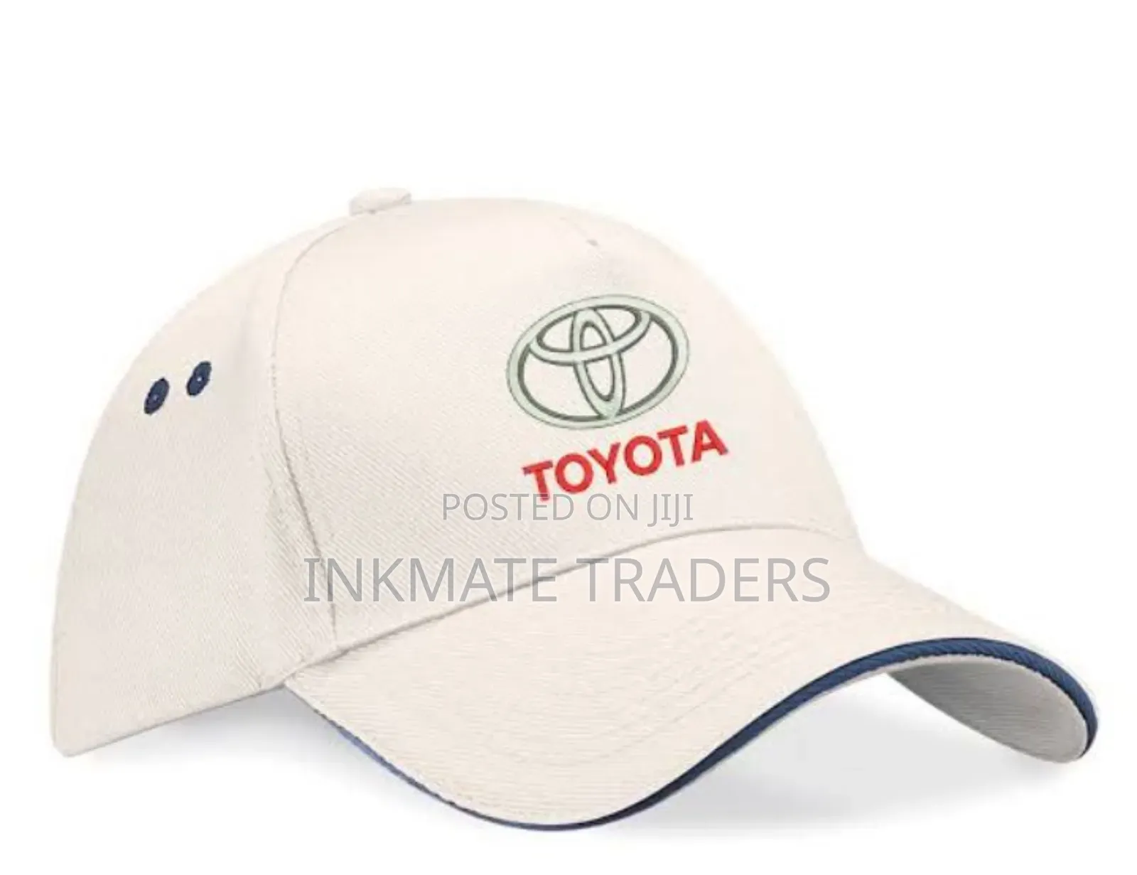 White Toyota Custom Cap Branded