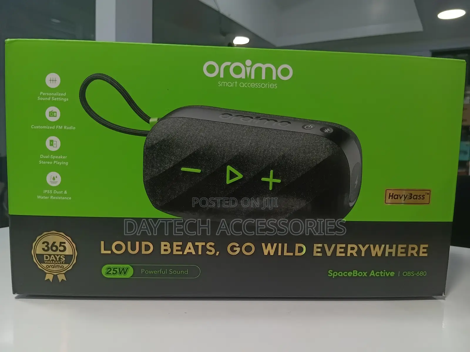 Oraimo Spacebox Active 25w Powerful Custom Portable Wireless Speaker