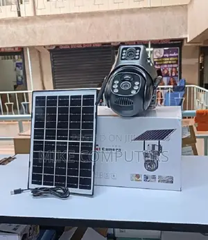 Infrared Night Vision Leds 12mp 4g PTZ Rotating Dual Lens Solar Camera