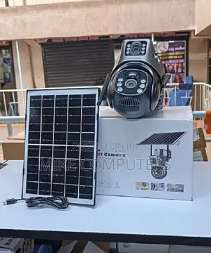 Built-in Microphone 12mp 4g PTZ Rotating Dual Lens Solar Camera