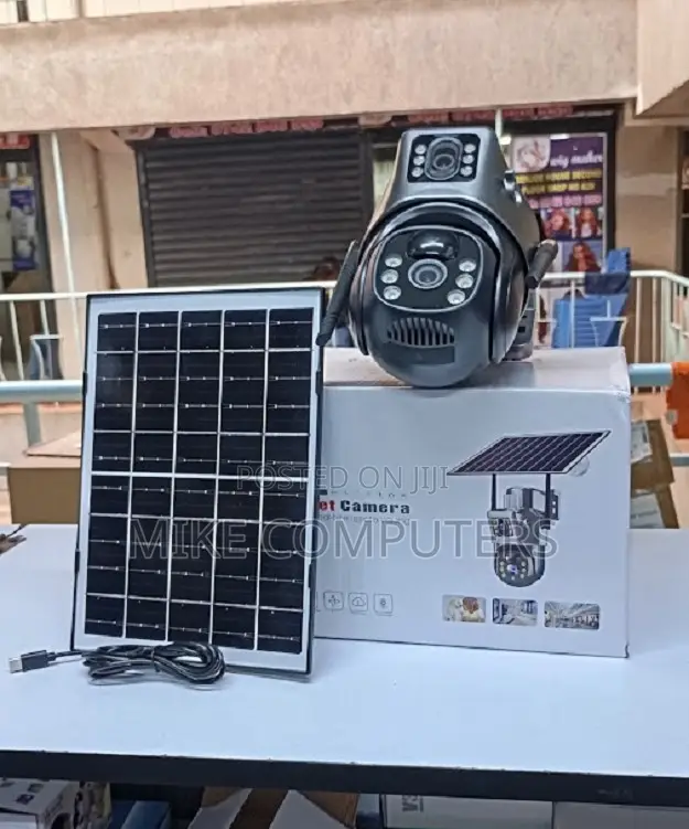 Built-in Microphone 12mp 4g PTZ Rotating Dual Lens Solar Camera