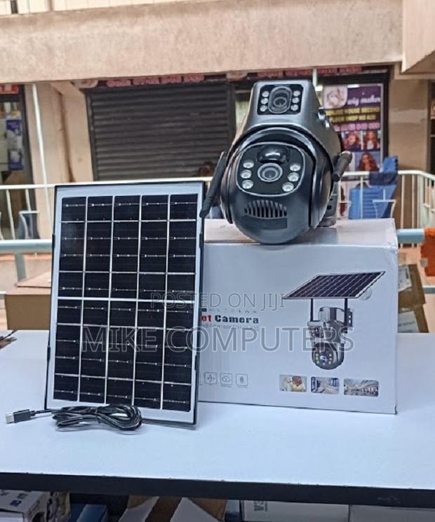 Built-in Microphone 12mp 4g PTZ Rotating Dual Lens Solar Camera