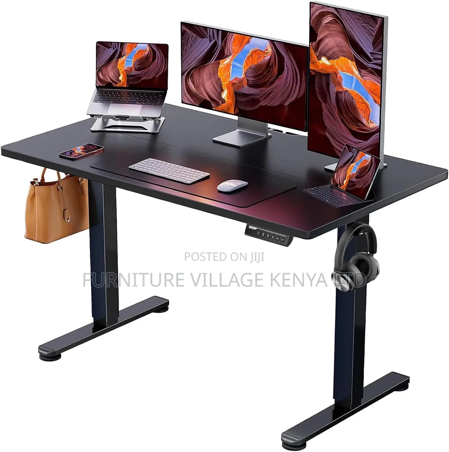 Office Desk ; 1.4 Meter Height Electric Sit And Stand Office Desk