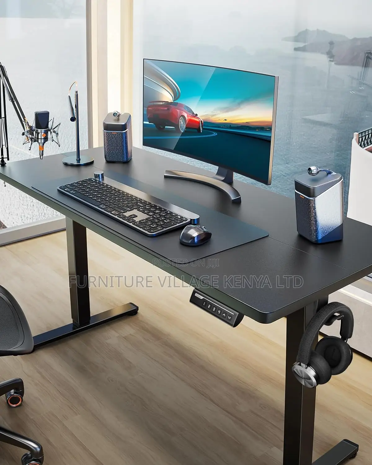 Office Desk ; 1.4 Meter Height Electric Sit And Stand Office Desk