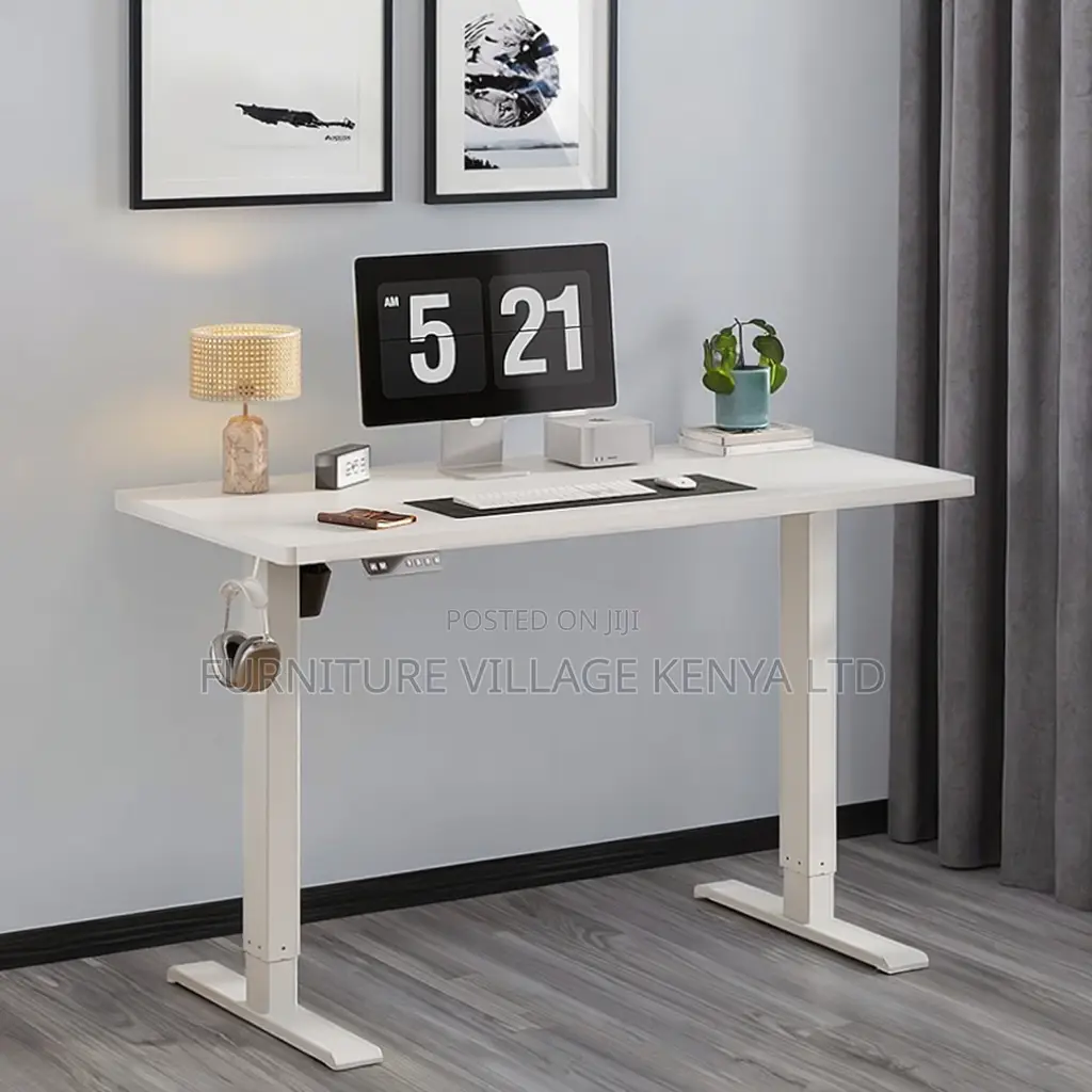 Office Desk ; 1.4 Meter Height Electric Sit And Stand Office Desk