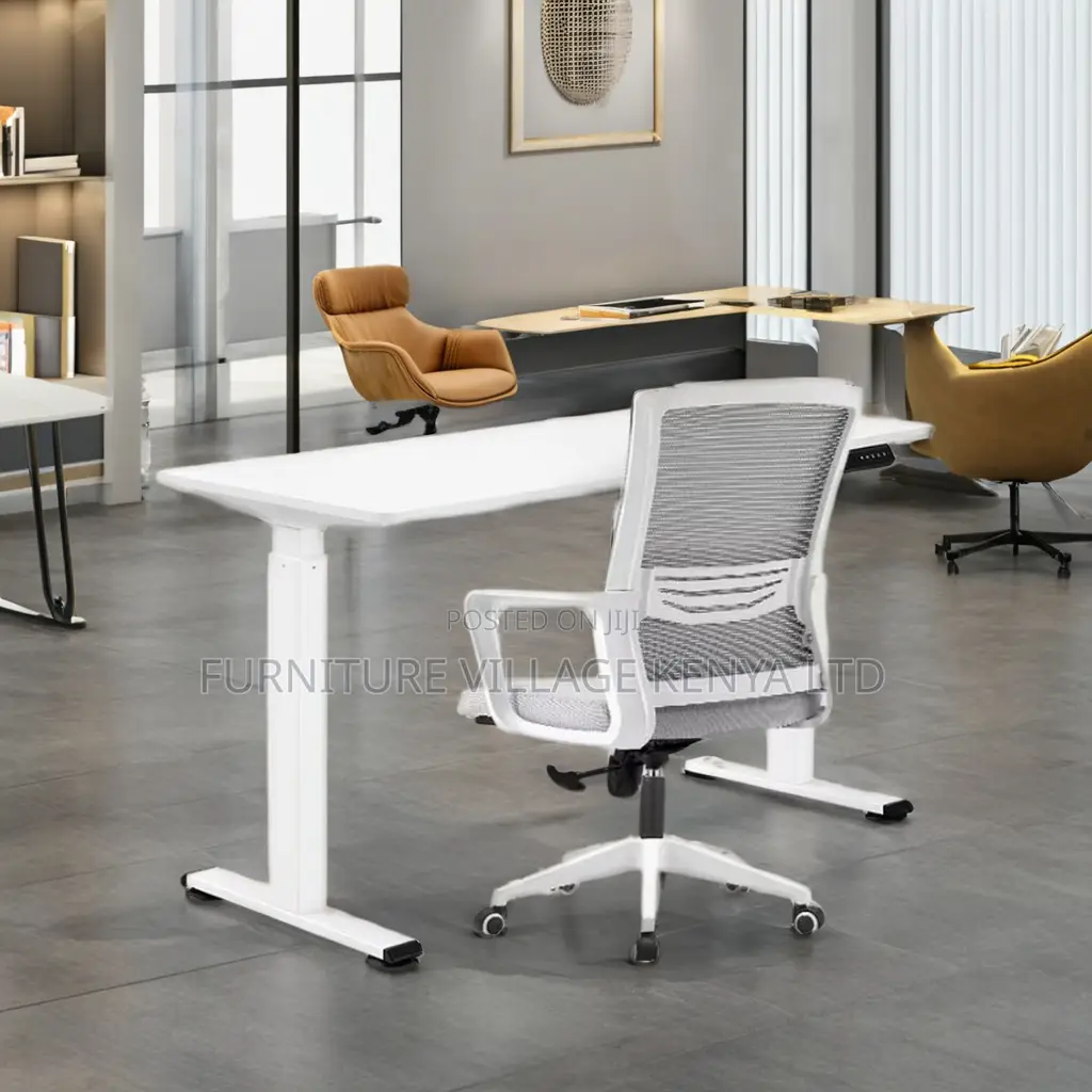 Office Desk ; 1.4 Meter Height Electric Sit And Stand Office Desk