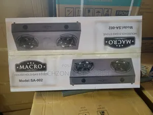 Macro Gas Cooker 2 Burner Stainless Steel (Sa-002) 