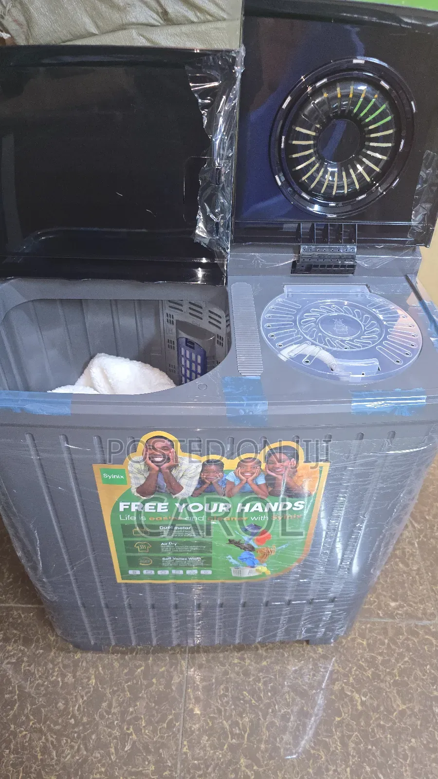 10kgs Syinix Twin Tub Washing Machine