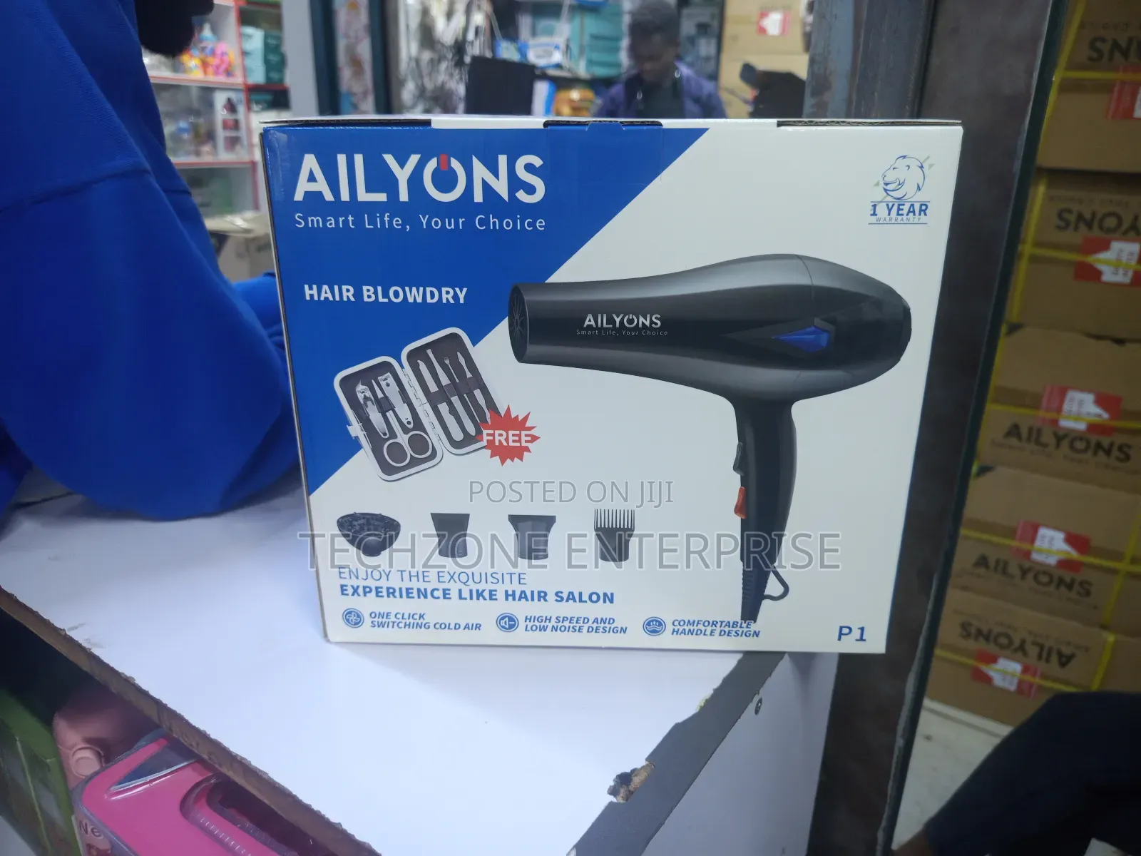 Ailyons Blowdry /Hairdryer With Accessories High Speed 