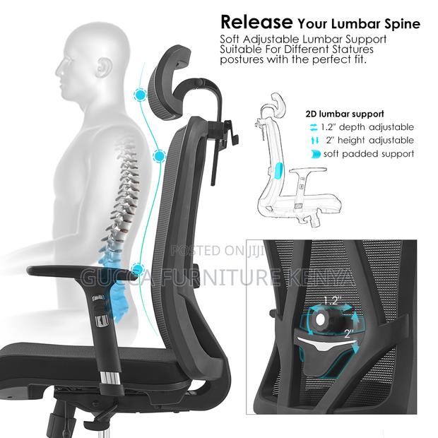 High-back Ergonomic Mesh Computer Chair - thumbnail 11
