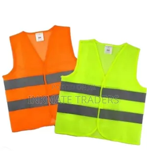 Green and Orange Campaign Vest Jacket Branded Reflector