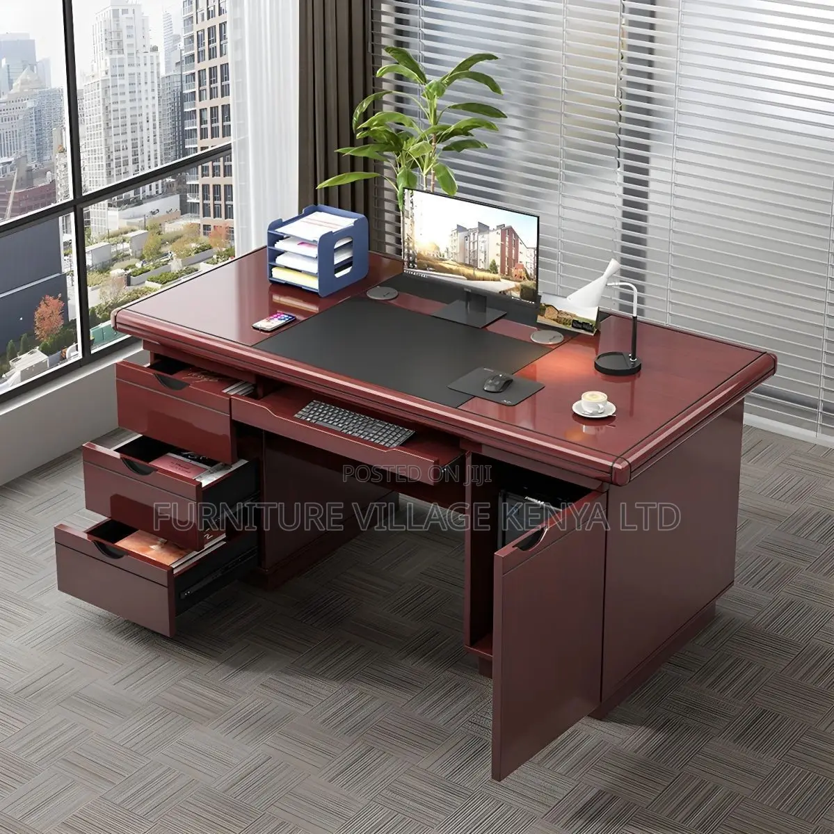 Office Desk ; 1.2 Meter Executive Office Desk With Drawers