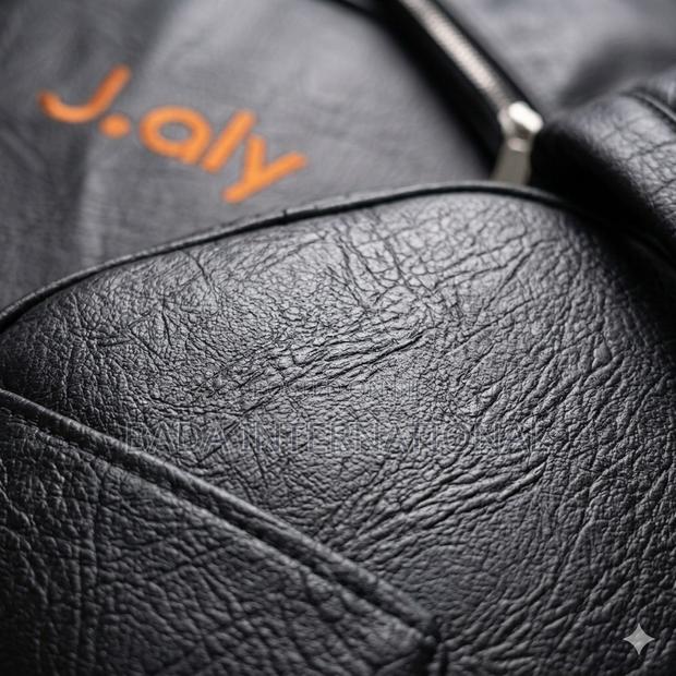 J.Aly Premium Textured Laptop Backpack –Durable Black Everyday Bag - thumbnail 5
