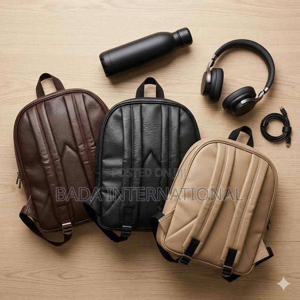 J.Aly Premium Textured Laptop Backpack –Durable Black Everyday Bag - thumbnail 8
