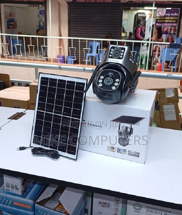 High Definition 3mp Hd 12mp 4g PTZ Rotating Dual Lens Solar Camera