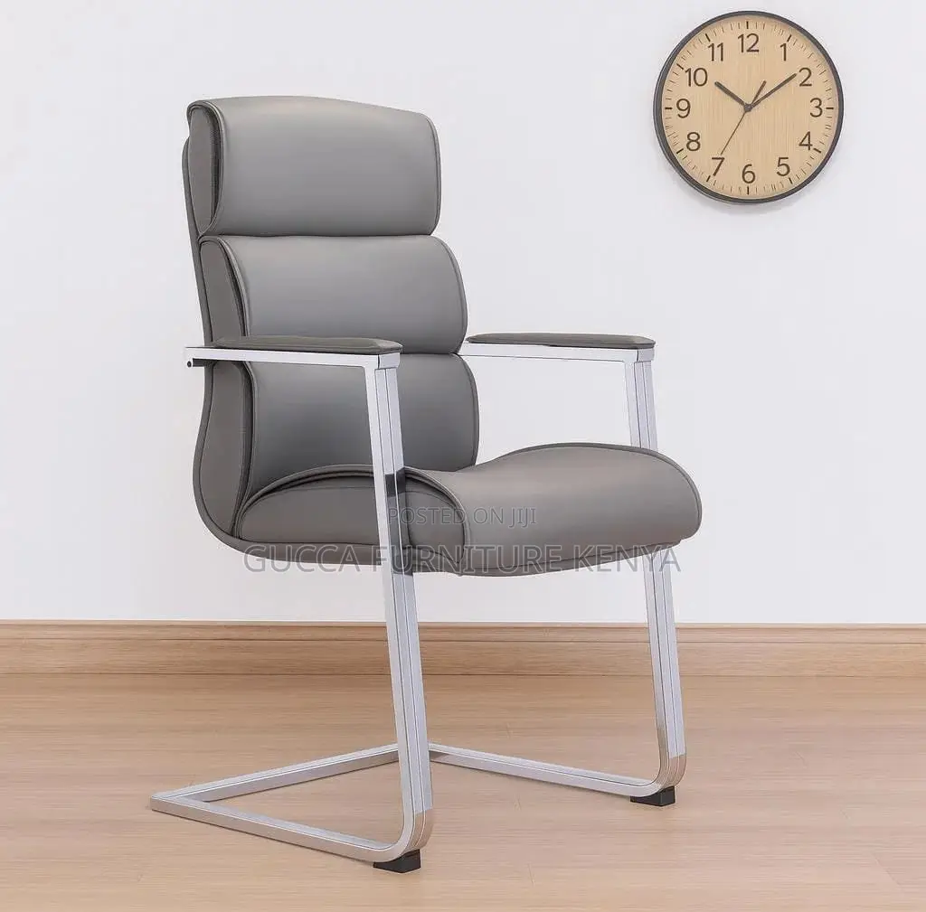 Leather Upholstered Executive Visitor Chair