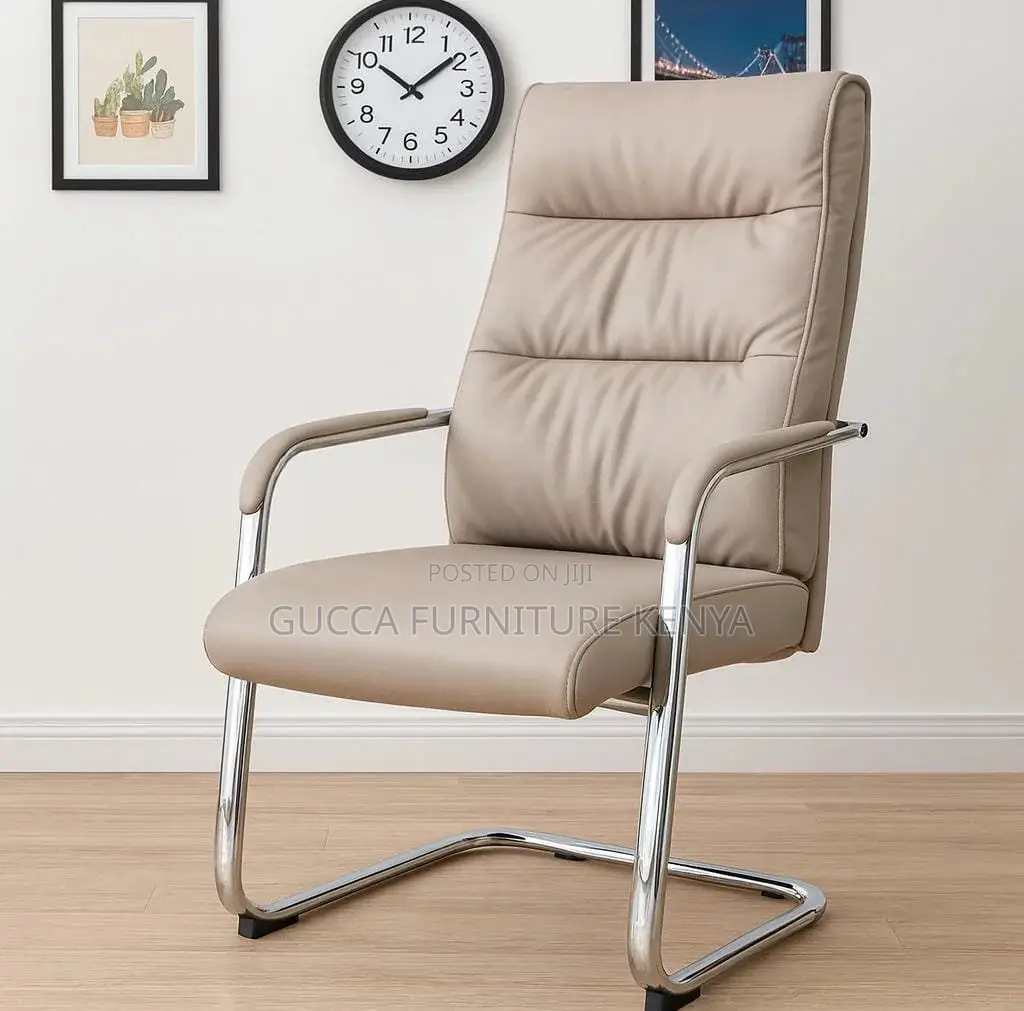 Leather Upholstered Executive Visitor Chair