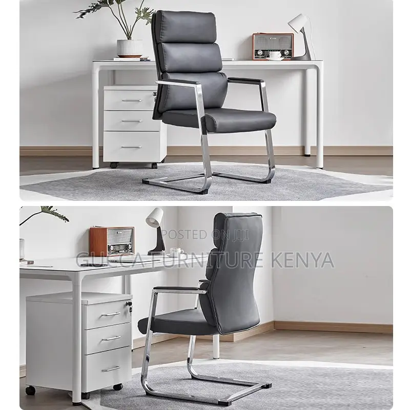 Leather Upholstered Executive Visitor Chair