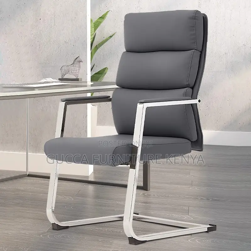 Leather Upholstered Executive Visitor Chair