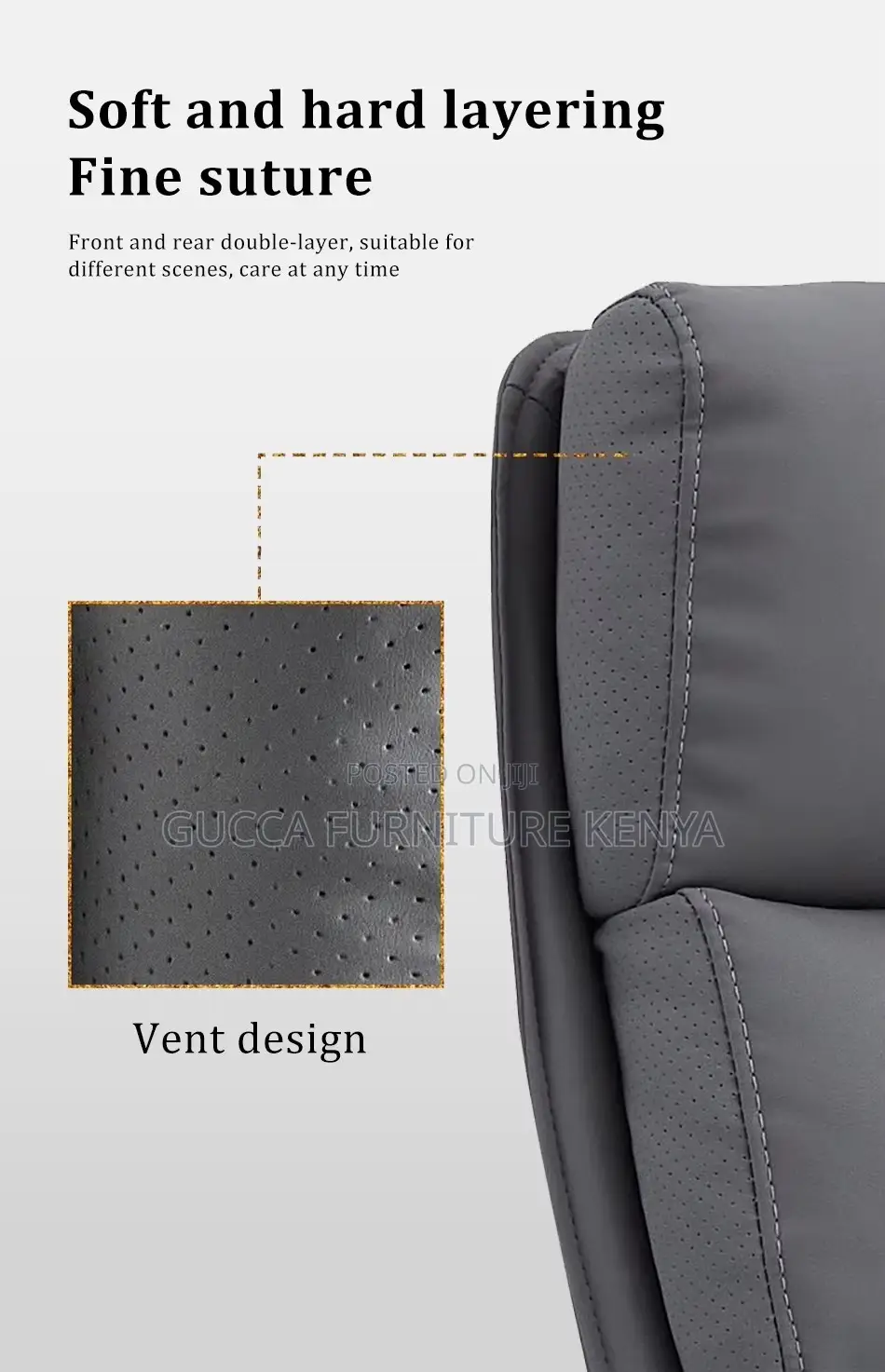 Leather Upholstered Executive Visitor Chair