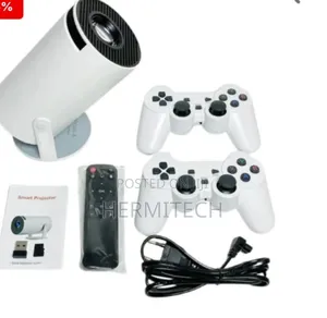 Ultra Hd Gaming Projector White Wifi Smart Portable Projector