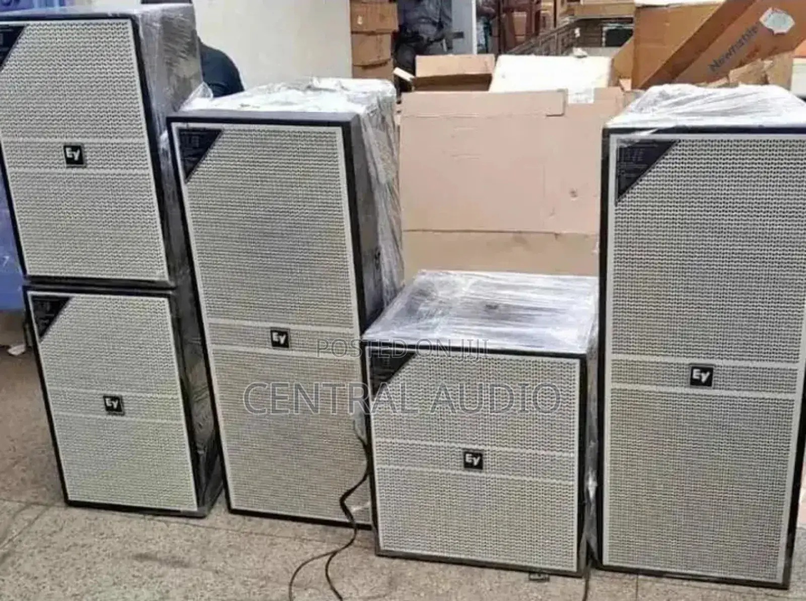 Ev Bass, Fullrange and Midrange White Speakers