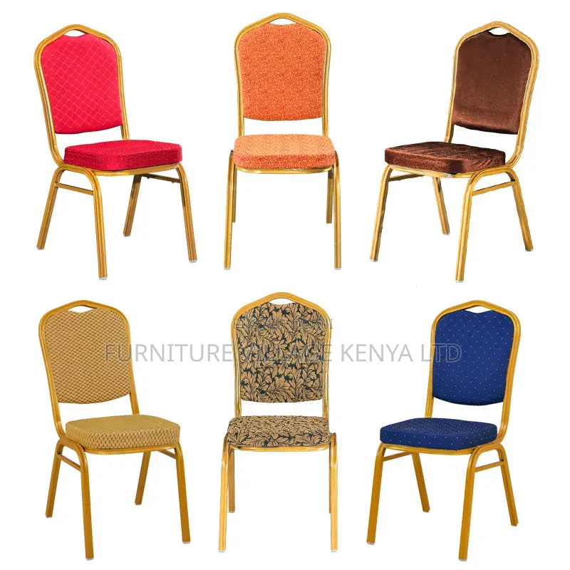 Office Chair; Red/Blue Banquet Conference Office Chair