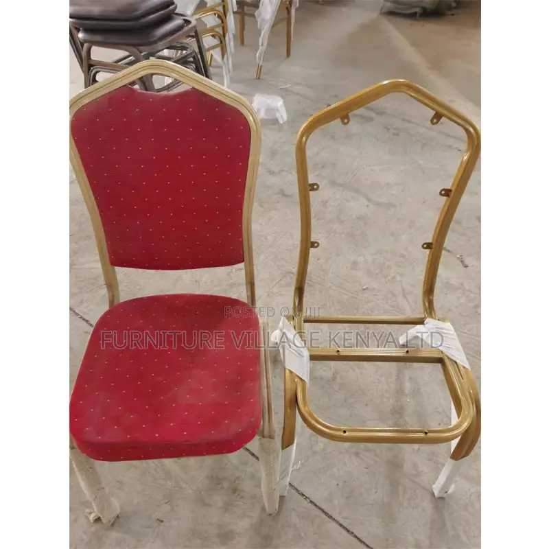Office Chair; Red/Blue Banquet Conference Office Chair