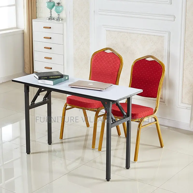 Office Chair; Red/Blue Banquet Conference Office Chair