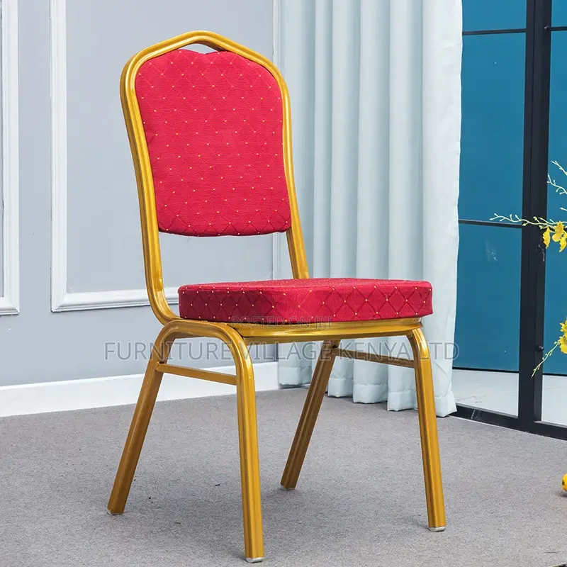 Office Chair; Red/Blue Banquet Conference Office Chair